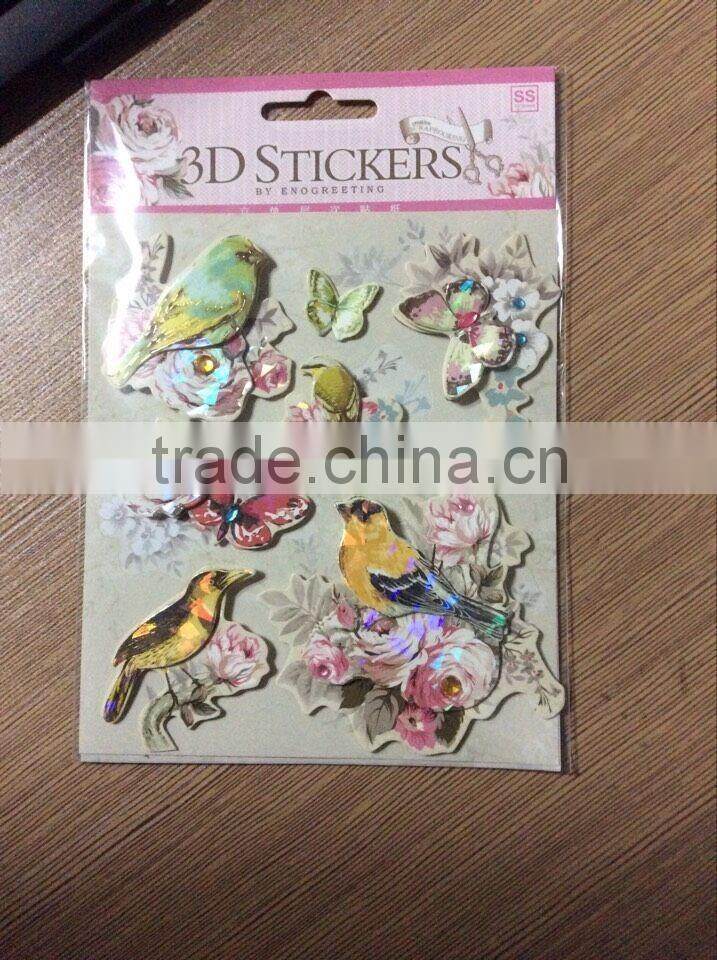 3d home decor christmas sticker