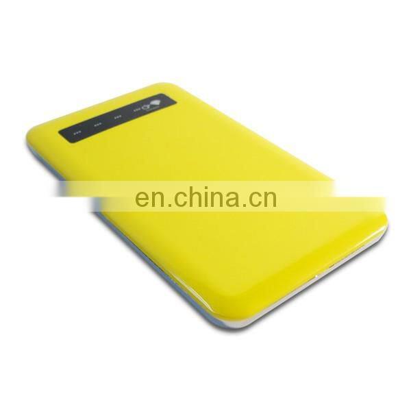 slim power bank 4000mah real capacity plastic metal power charger super thin battery charge
