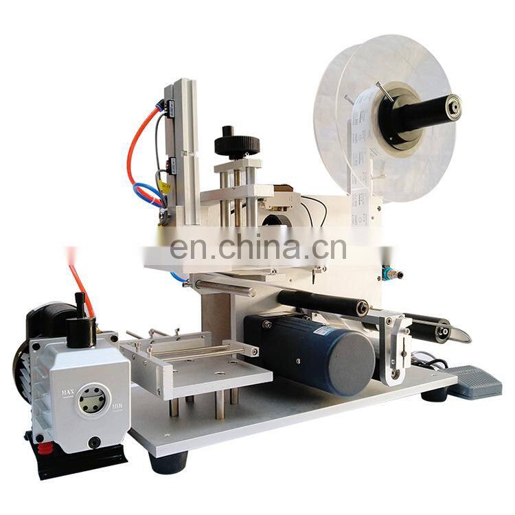 YTK-60 semi-automatic flat labeling machine,bag labeling machine