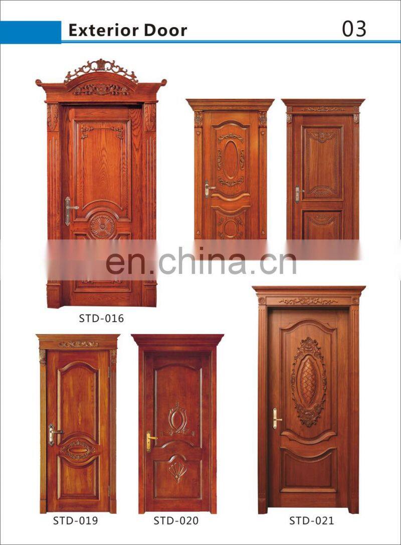 China manufacturer's price free sample apartment/hotel project gray Teak Door
