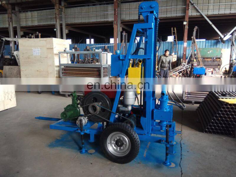 Africa hot selling professional quality 100m small portable water well drilling machine with electric starter