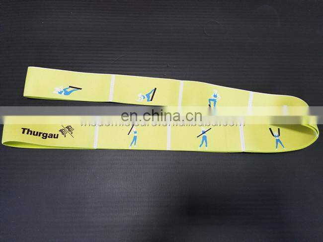 Gym and Yoga Stretch Strap Fitness Stretching Band with Loops