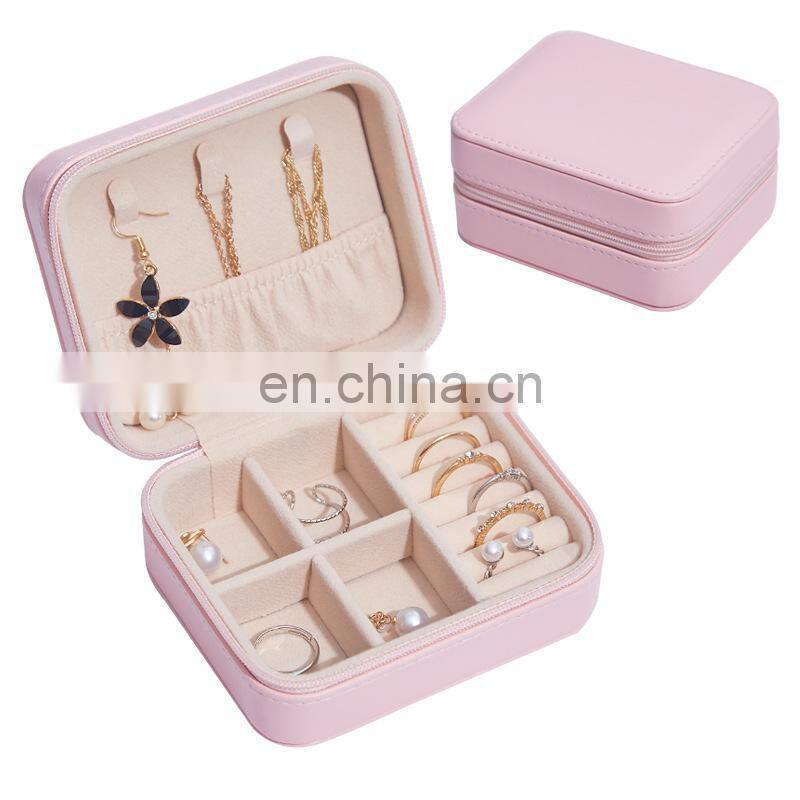 Jewelry Casket Organizer Travel Cosmetic Makeup Lipstick Storage Box Jewelry Box