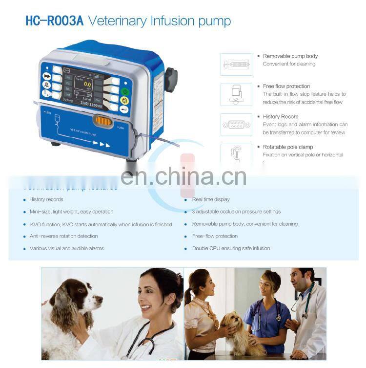 HC--R003A Portable animal use veterinary iv infusion pump for veterinary infusion pump