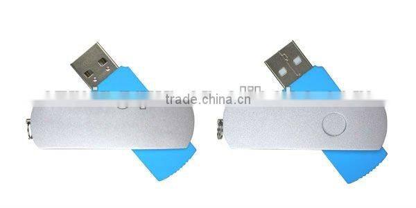 Silver swivel usb stick metal clip usb drive