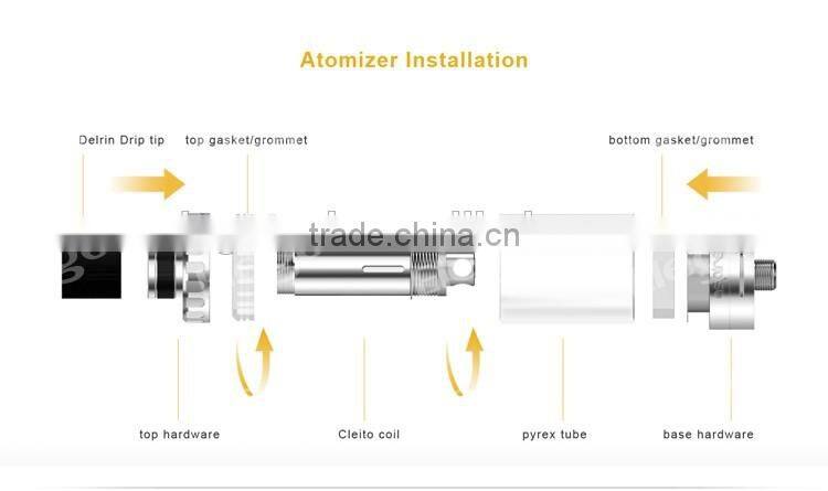 Wholesale Genuine Aspire Cleito Vaporizer with 3.5ml Subohm Tank Dual Clapton Coil