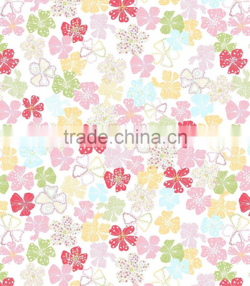 High quality satin weave printing bamboo fiber bedding fabrics
