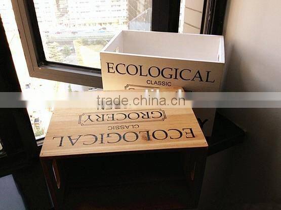 Eco-friendly custom wooden zakka storage box