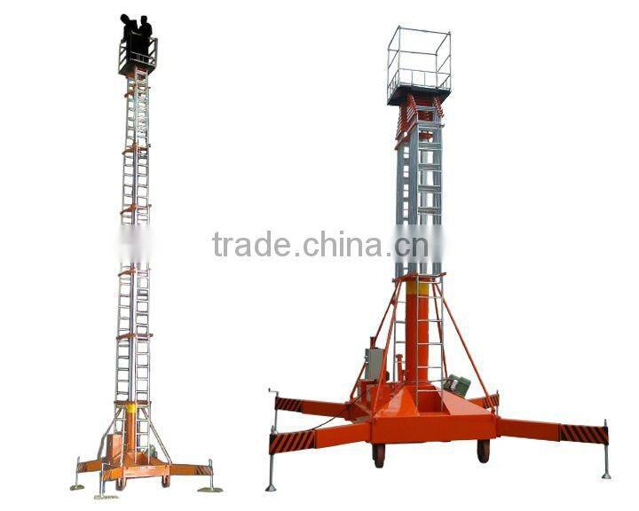 High quality hydraulic telescopic cylinder double ladder lift platform GTTY-30B