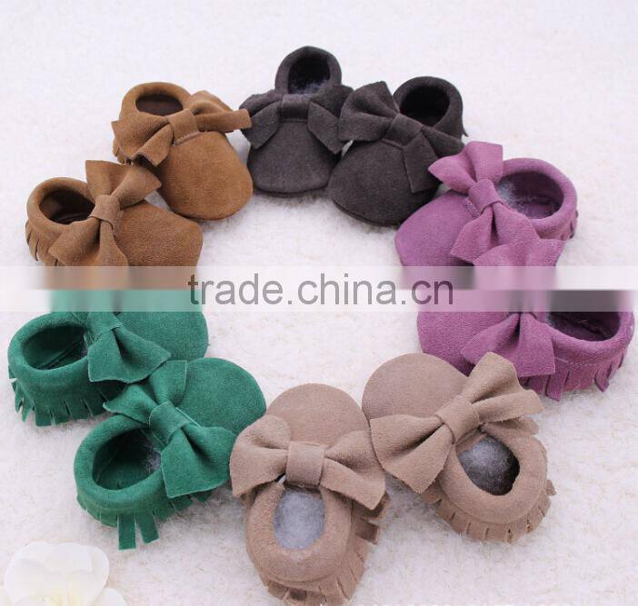Ins children soft sole toddler Italian leather baby moccasins Tassel toddler shoes kids moccasins
