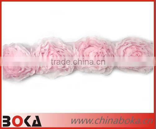 BOKA hot selling white water soluble cotton lace fabric