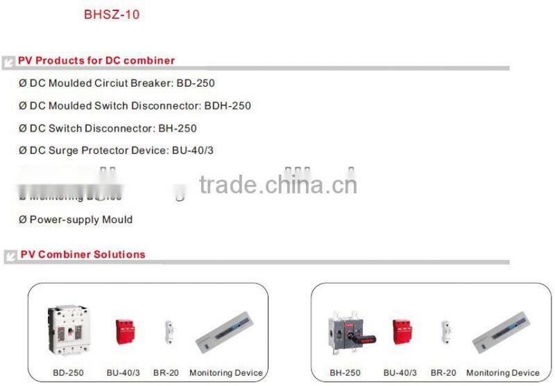 PV solar DC string combiner box