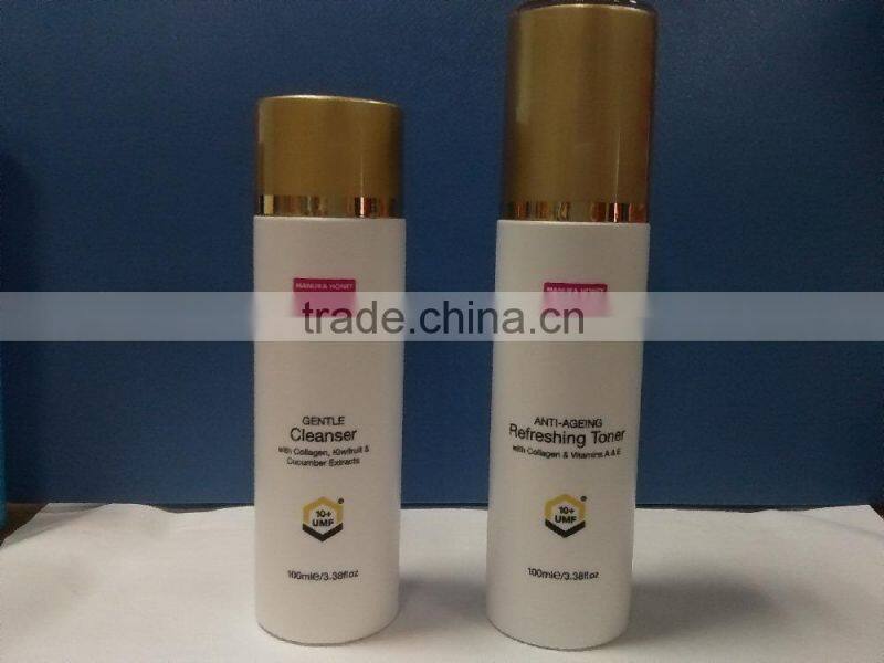 Skin care use silk screen printing cylindrical cosmetic packaging