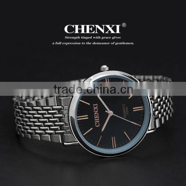 China Chenxi Branded Fashion Quartz Stainless Steel Couple Watch