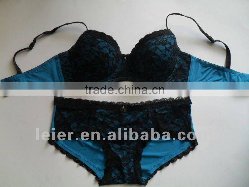 sexy&fashion plus size bra set