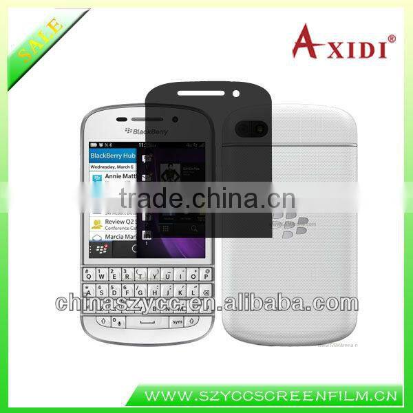 Factury Manufacture Fashion Privacy Anti-spy Screen Protector For Blackberry Q10