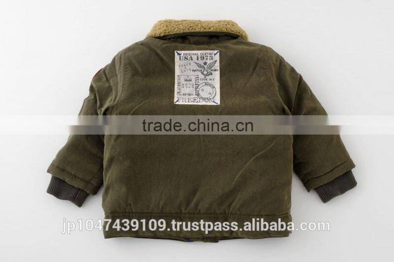 Japanese wholesale products high quality cute new born baby boy clothes winter jacket hot selling in japan