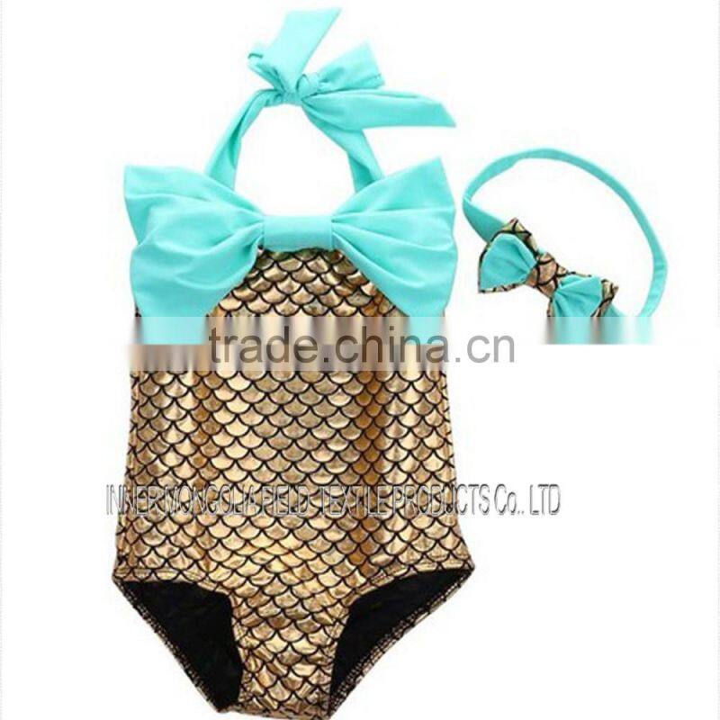Little Mermaid Children Kids Girls Bikini Bathing Swimsuit Beach Swim Wear