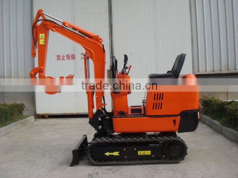 0.8ton mini hydraulic crawler excavator with Japan Yanmar engine,hammer,bucket,ROPS,rubber tracks,CE
