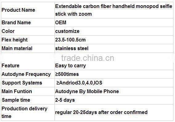 Newest wired selfie stick for mobile phone camera selfie holder 2015