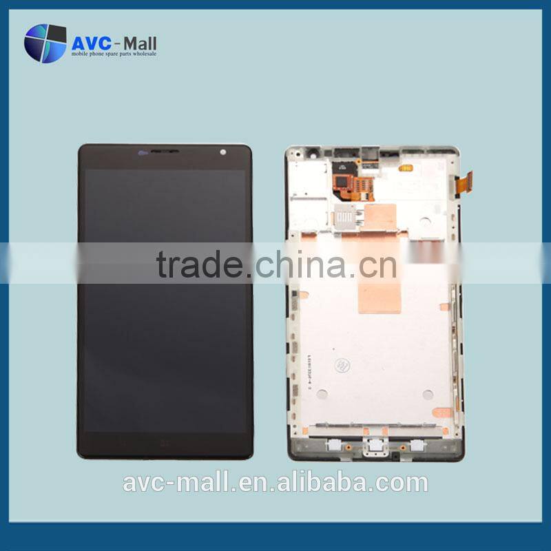 LCD screen & digitizer assembly with frame for Nokia Lumia 1520 black