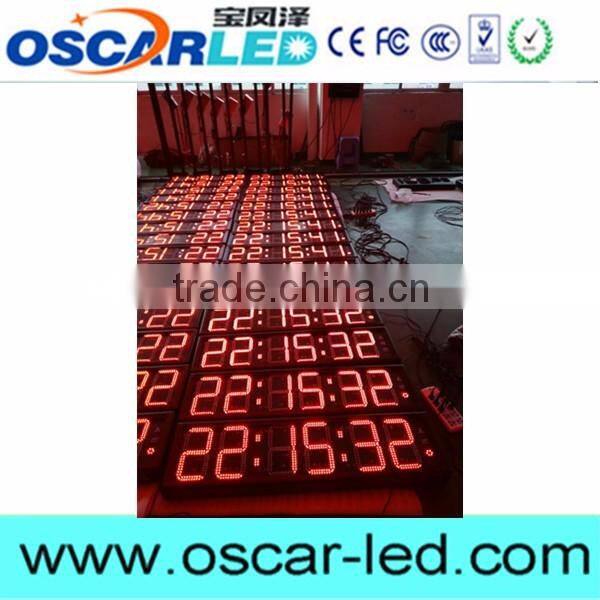 Factory cheap and good 6 digits time clock led