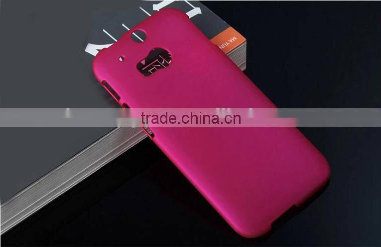 Hot selling 9 colors Frosted back cover case for HTC one M8