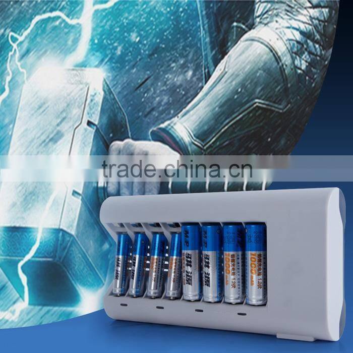 C808W C808 8 Slots Slot Light Indicator Over-current Temperature Battery Charger for AA / AAA NiCd NiMh Batteries Battery