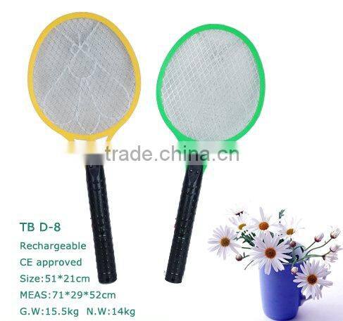 Rechargeable electronic mosquito swatter