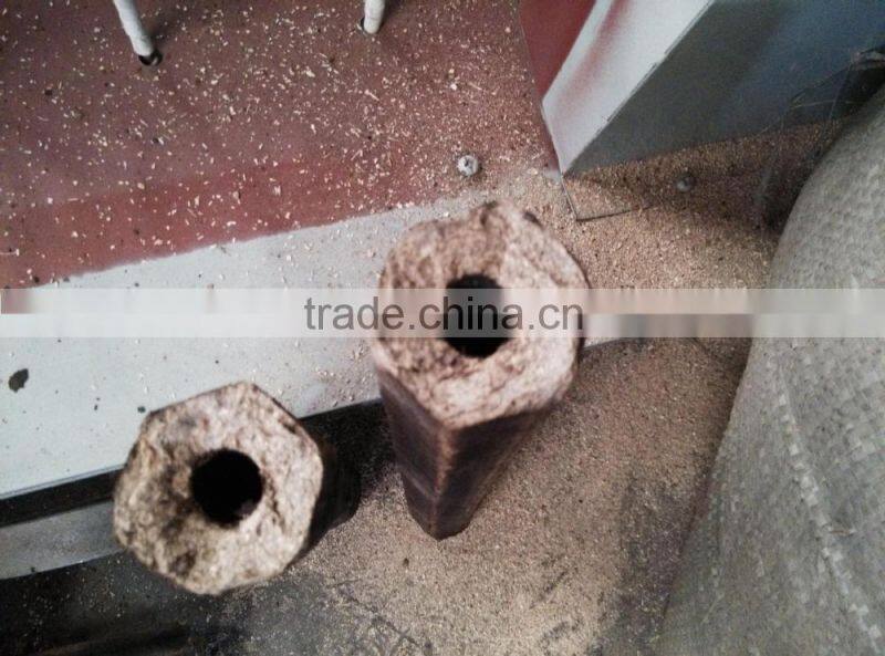 Hexagon type sawdust briquette machine for biomass charcoal briquetting