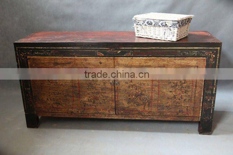 Chinese antique Mongolia drawing cabinet