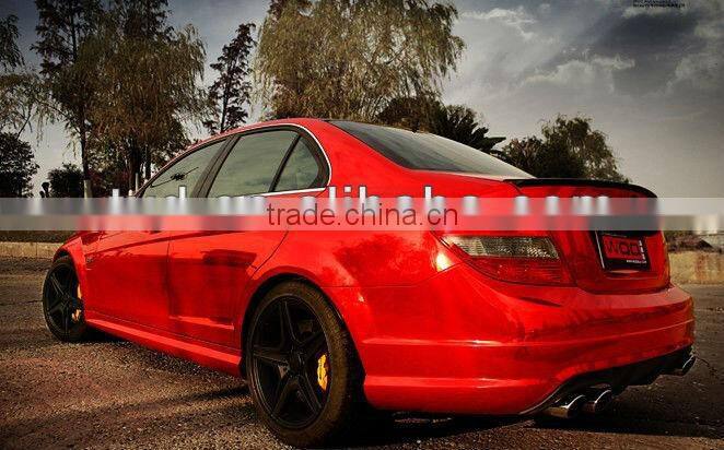 black chrome mirror vinyl film with bubbles free