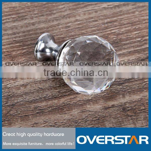 Fancy Zinc Alloy Crystal Rhinestone Cabinet Knob