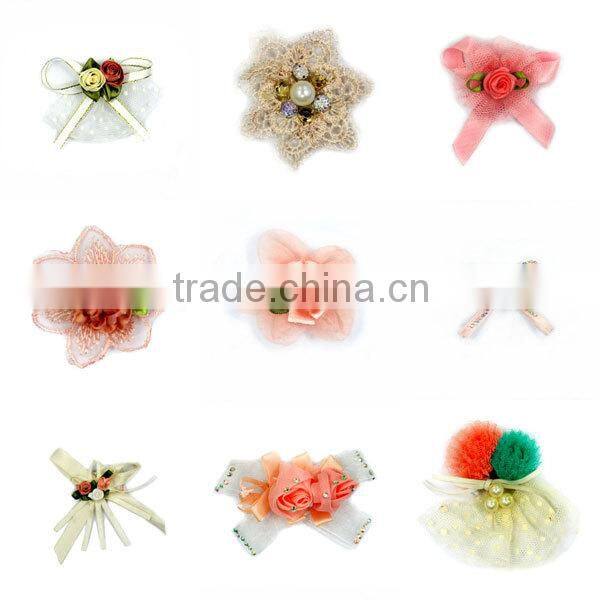 Luxury fashion shabby chiffon flower wholesale