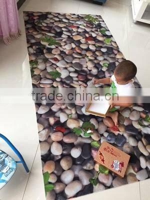 3D printed pp fiber pvc backing or TPR backing door mat entrance carpet