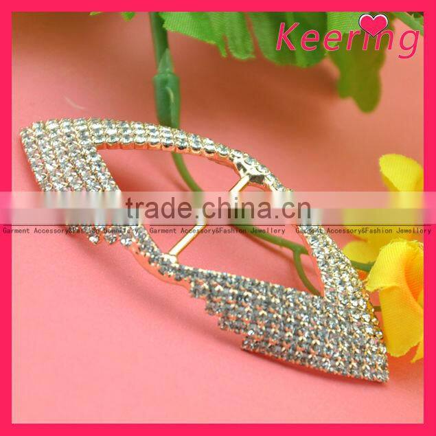 Wholesale crystal rhinestone connectors for bikini WCK-690