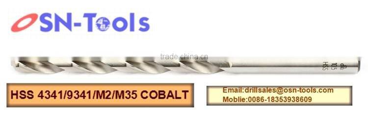 HSS taped shank twist drill DIN338