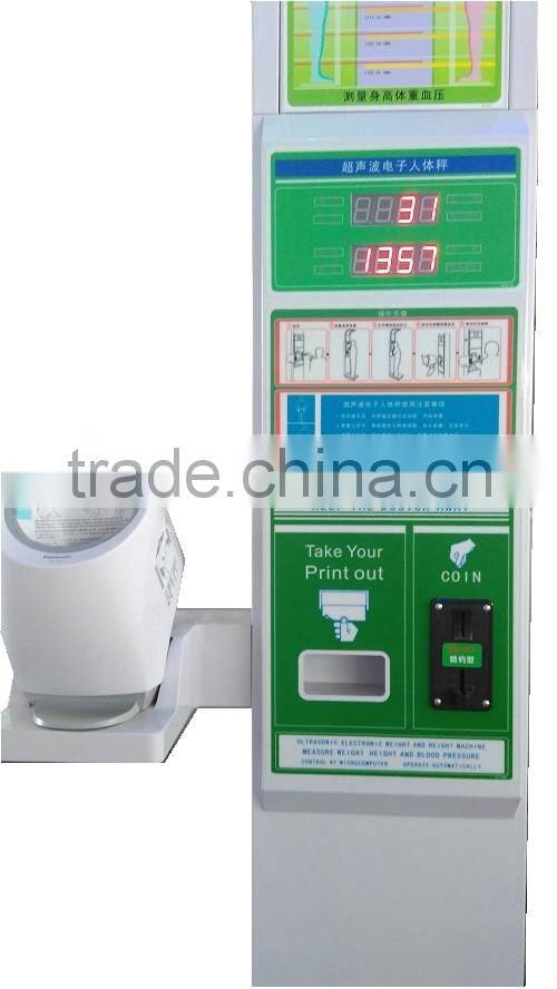coin operated vending weighing body scale