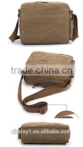 wholesale custom canvas men shoulder messenger bag
