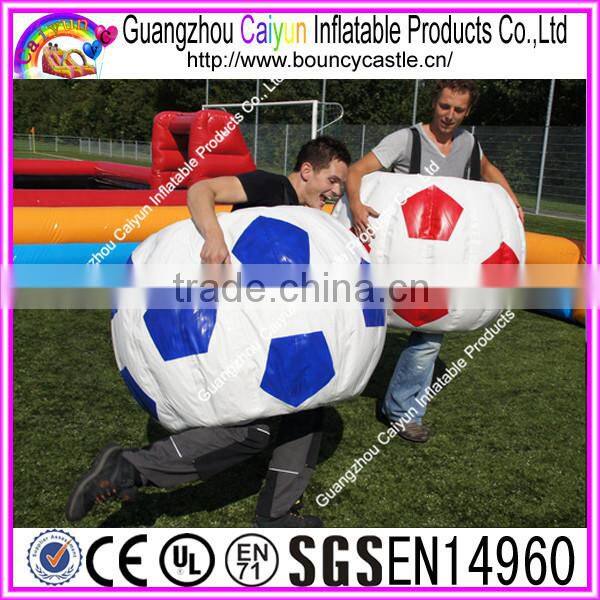 Factory outlet human inflatable bumper ball suit/inflatable bubble soccer