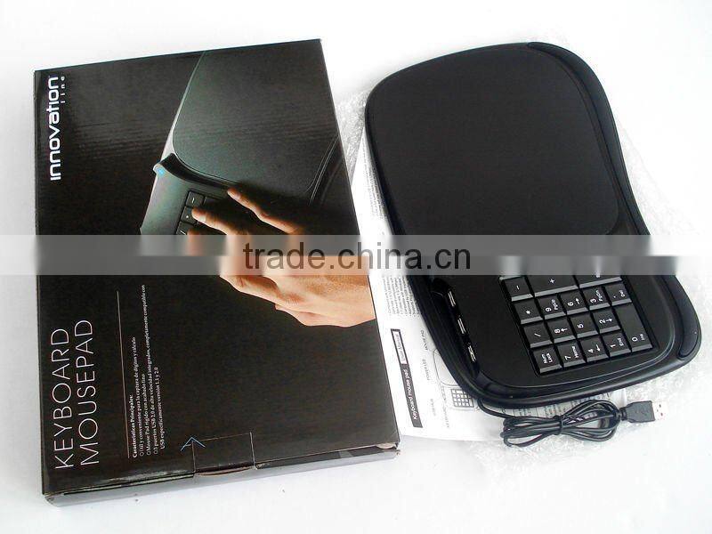 numeric keypad mouse pad with hub