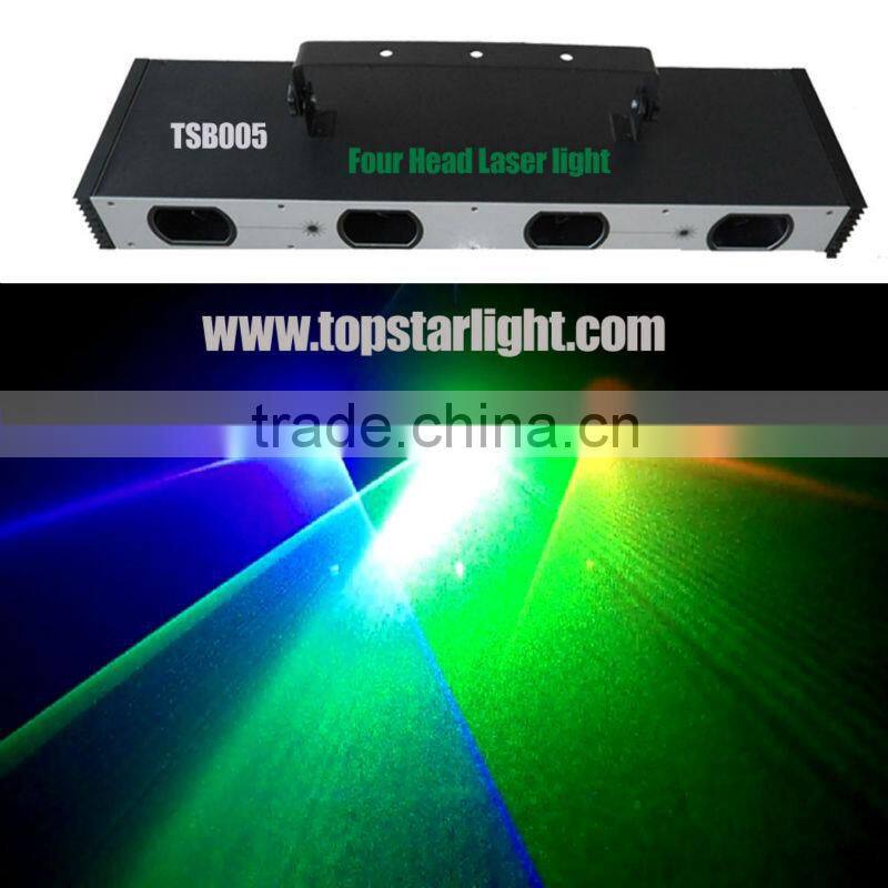 Four head RGB or RGBY or RGB+UV color laser/laser disco effect light