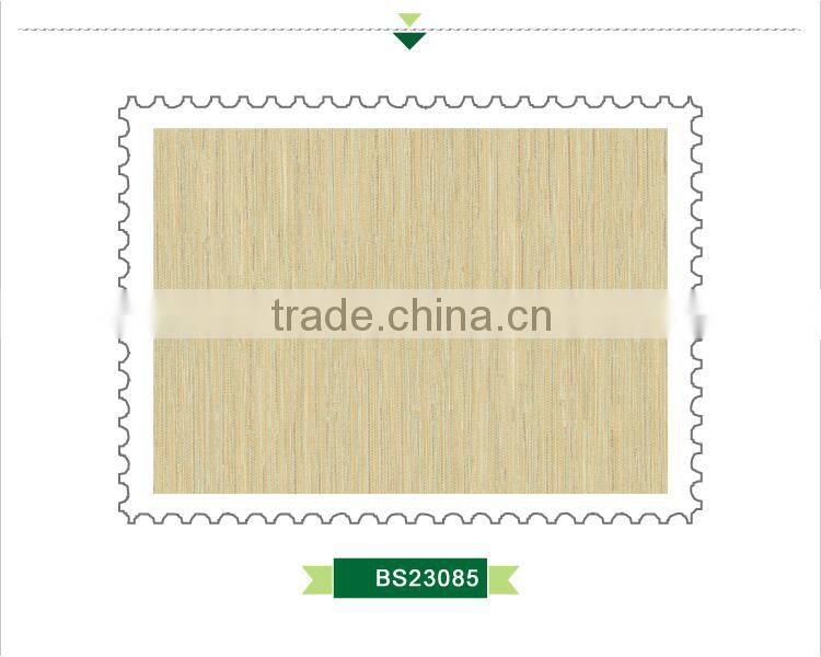 discounted printing pvc wallpaper, yellow neat plain wall covering for wedding house , cool wall paper pattern