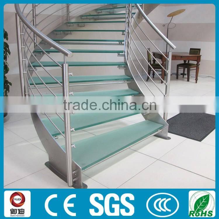 internal curved modern stairs for modern house