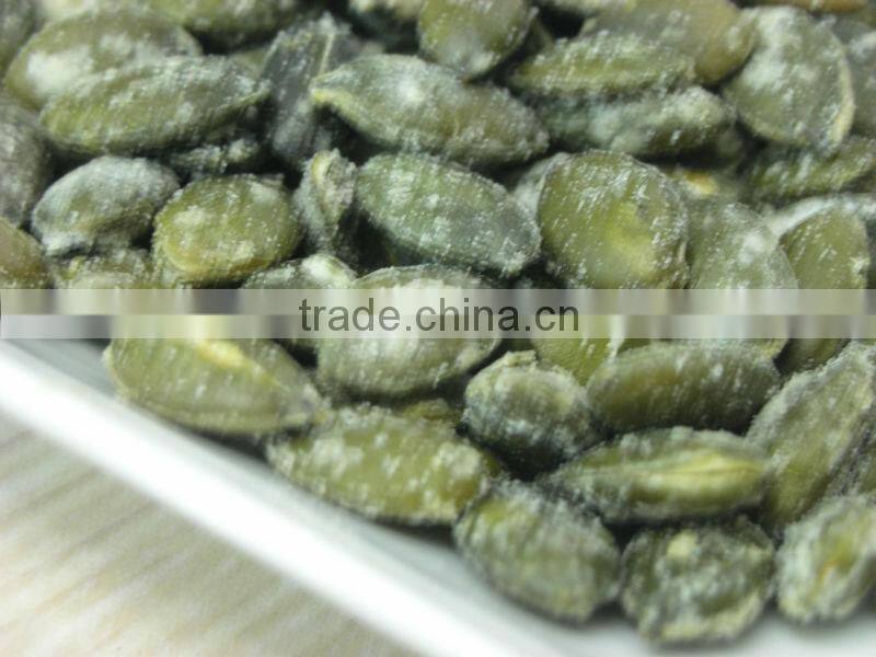 Roasted and Wasabi coated pumpkin seeds Grown Without Shell