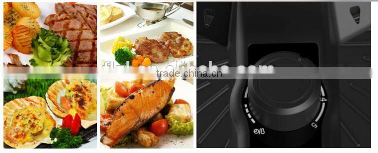 Rotating barbecue grill for low-grease food