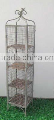 4-tiered metal wire storage