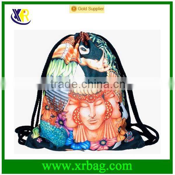 Women Mochila Man Sport Gym Bags Travel Backpack Happy Monkey Printed Bag With Drawstring