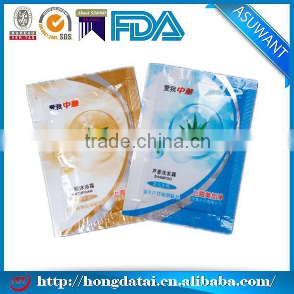 Hotel Shampoo Shower Gel Cosmetic Sample Sachet