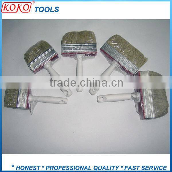 plastic handle plastic ferrule pure natural bristles BBQ brush